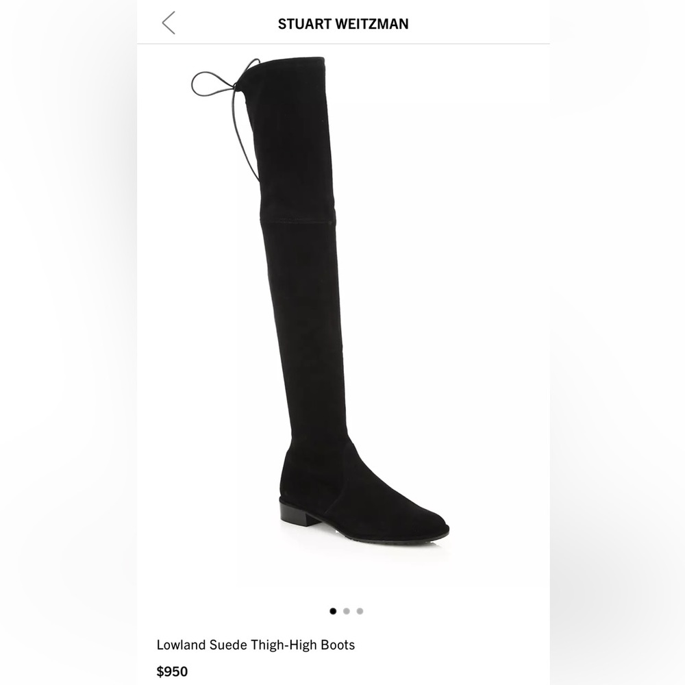 Stuart Weitzman Lowland Suede Thigh High Boot - image 1
